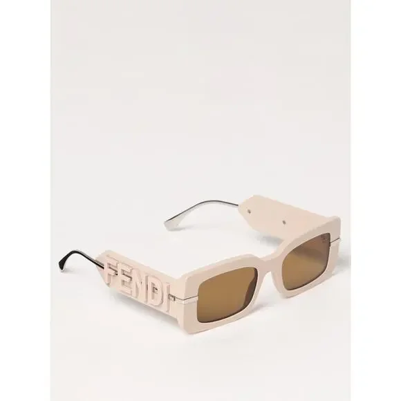 New! Fendi FE40133I 57E Fendigraphy Beige LogoArm  Sunglasses Authentic - Picture 2 of 12